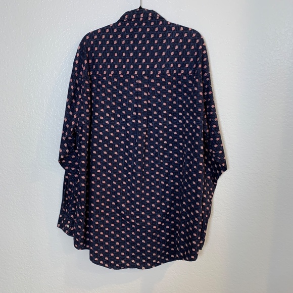 Chaps Ralph Lauren Mens Flag Print Button Down Shirt 2XLT Patriotic Americana - Picture 12 of 14